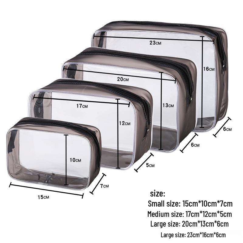 Waterproof Transparent PVC Makeup & Toiletries Travel Bag