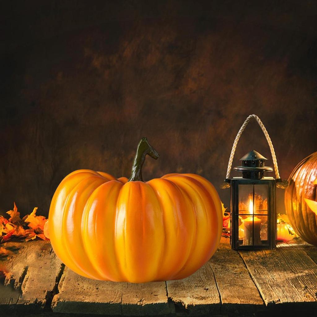 Festive Harvest Resin Pumpkin Decor for Themed Parties