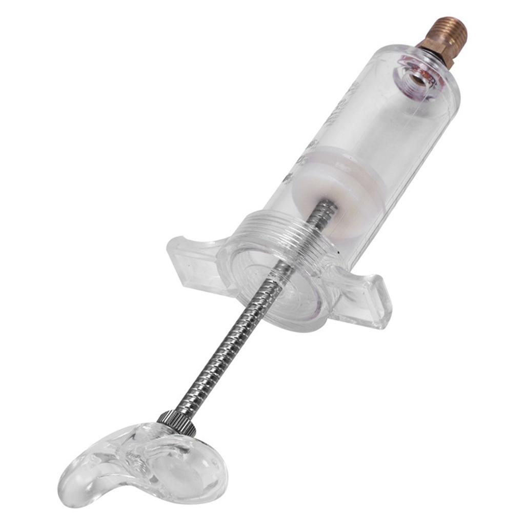 Oil/Dye Injector 30ML with 1/4 SAE R134a Manual Oil Booster A/C Tuner Injector