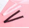 Black Lace White Bow Choker Necklace, Trendy Adjustable Clavicle Chain Neck Accessories for Girls