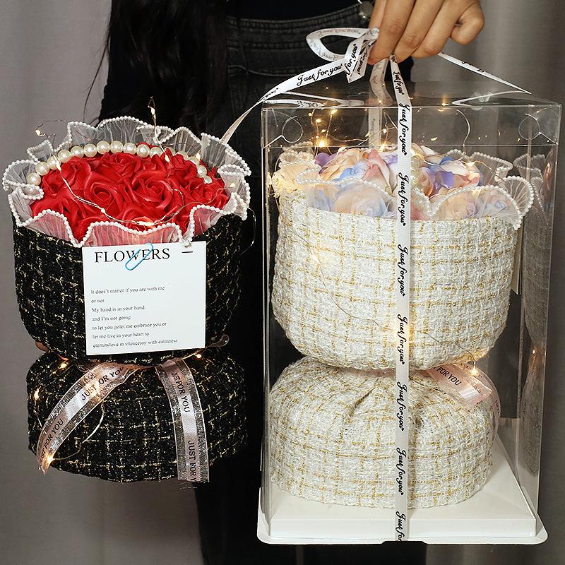 High-End Preserved Rose Soap Bouquet - Perfect Valentine’s or Birthday Gift for Girls