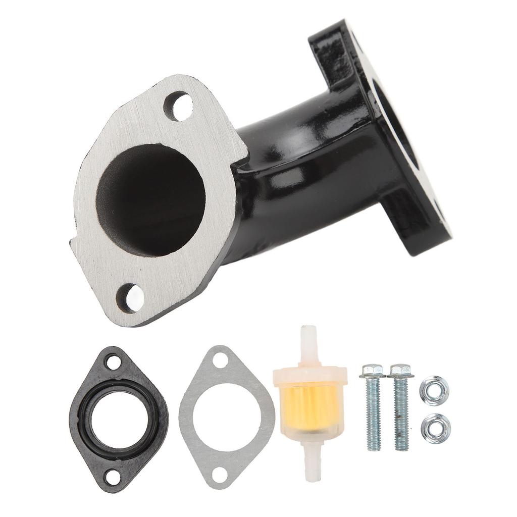 26mm Ansaugkrümmer Stahllegierung Motor Ansaugkrümmer Einlassrohr Dichtungssatz mit Kraftstofffilter für 110cc 125cc 140cc