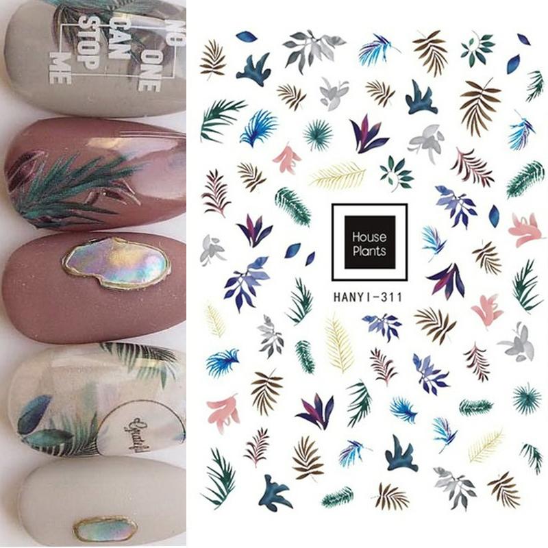 Zurück Kleber Aufkleber 3D Nagel Aufkleber Schwarz Weiß Geometrische Zeichnungen Designs Nagel Aufkleber Dekoration Für Nail Art Schönheit