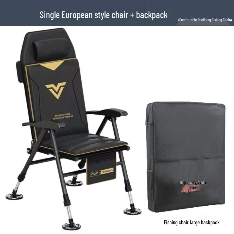 European Style Multifunctional Portable Reclining Folding Fishing Chair