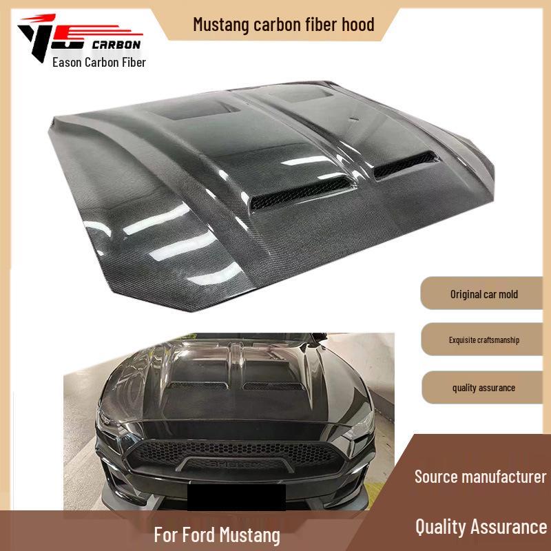 2015-2017 Mustang Carbon Fiber Hood Bonnet Car Accessory