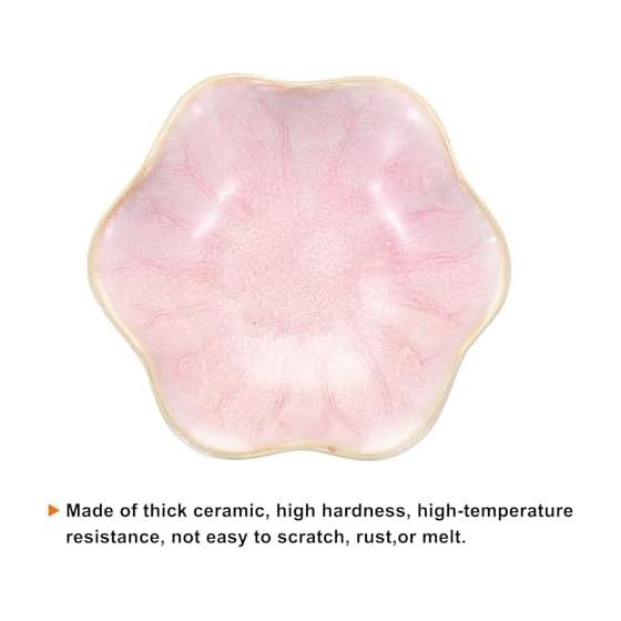 Uxcell 3pcs Ceramic Spoon Rest for Kitchen Counter, Cooking Spoon Holder, Fits Spoons, Ladles, Spatulas, Pink, Thick Ceramic, High Hardness,
