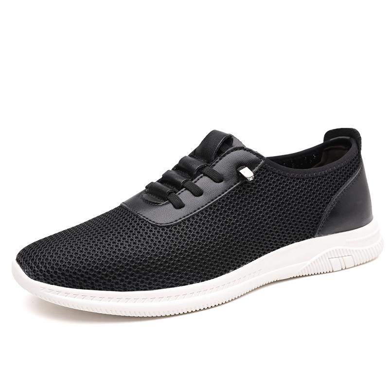 Fashion Spring Hot Selling Breathable Mesh Casual Shoes Breathable Soft Bottom Comfortable Men's Sports Shoes Walking Men's Flat Shoes