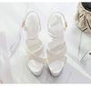 Women's Wedding Stiletto Sandals  Summer Super Heels Stiletto Waterproof Sandals 181 Series 16.5cm Heel 6.5cm Platform LFD