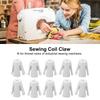 10pcs Sewing Accessory Plastic Coil Claw Lightweight Sturdy Durable Thread Cone Holder White Spool Cone Holder Home Use