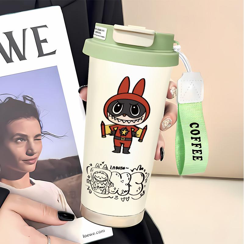 Slámkový hrnek na vodu Velká kapacita 316 Nerezová ocel Vysoká hodnota Termoska na dvojí pití Hrnek na kávu do auta