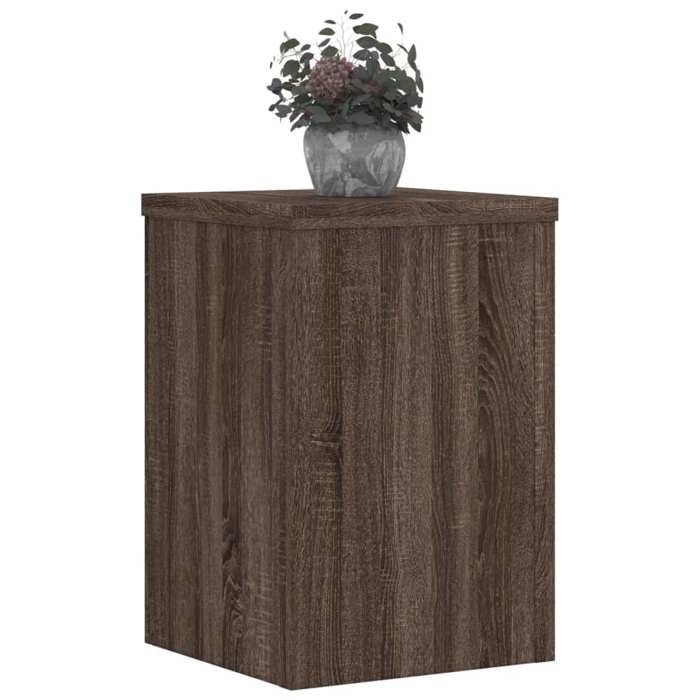 VidaXL Plant Stands 2 Pcs Brown Oak Engineered Wood, Flower Stand, Pot Stand, Plant Support 852903