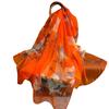 Silk Satin Scarf Female Fashion Beach Pashmina Bufanda Folral Women Shawl Wraps Bandana Ladies Scarves Large Foulard Echarpe