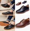 Premium Fashion Casual Pu Leather Men Business Shoes In Brown Black Blue Sizes 6-13