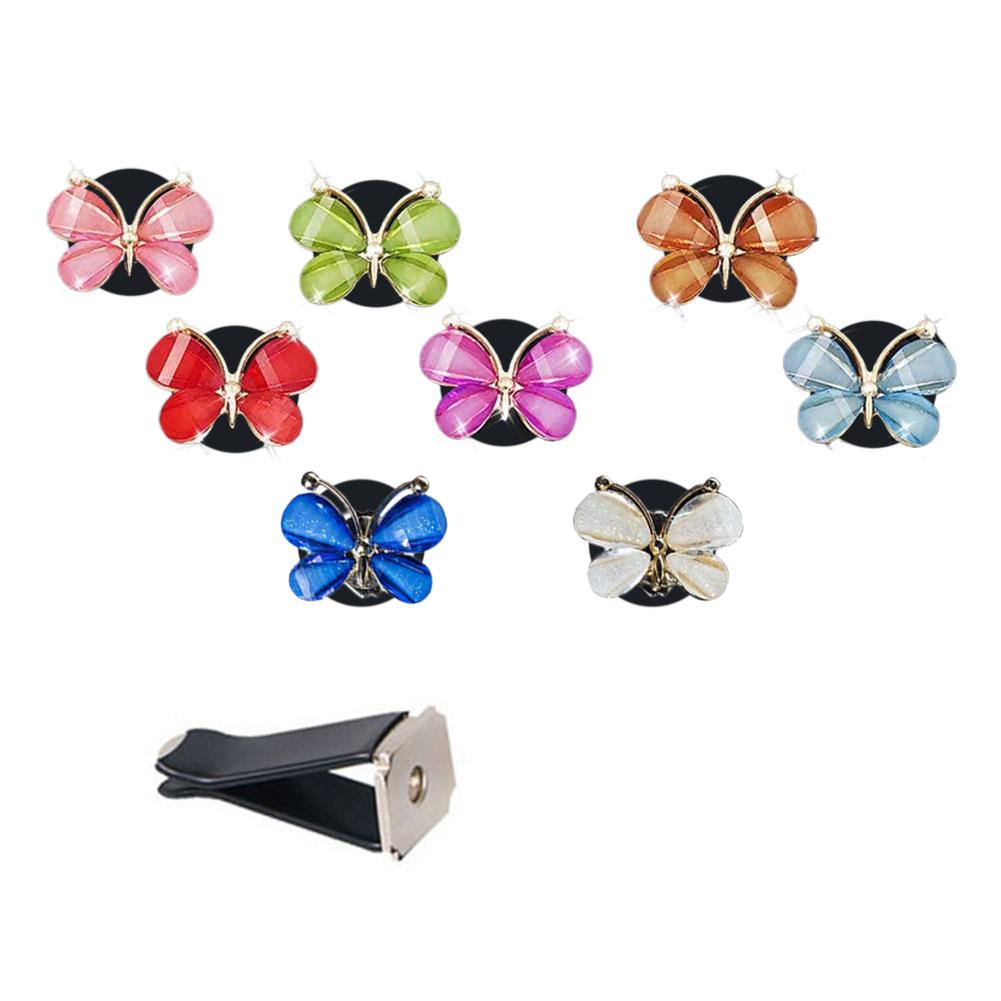 

Автомобильная бабочка, ароматерапия, авто украшение воздуха, парфюмерный зажим, освежитель воздуха, красочный декор с флорой, автоаксессуары