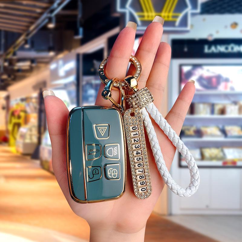 Land Rover & Jaguar TPU Schlüsselhülle für Range Rover, Discovery 4, Evoque, Freelander 5 - High-End, Langlebige Autoschlüsselhülle