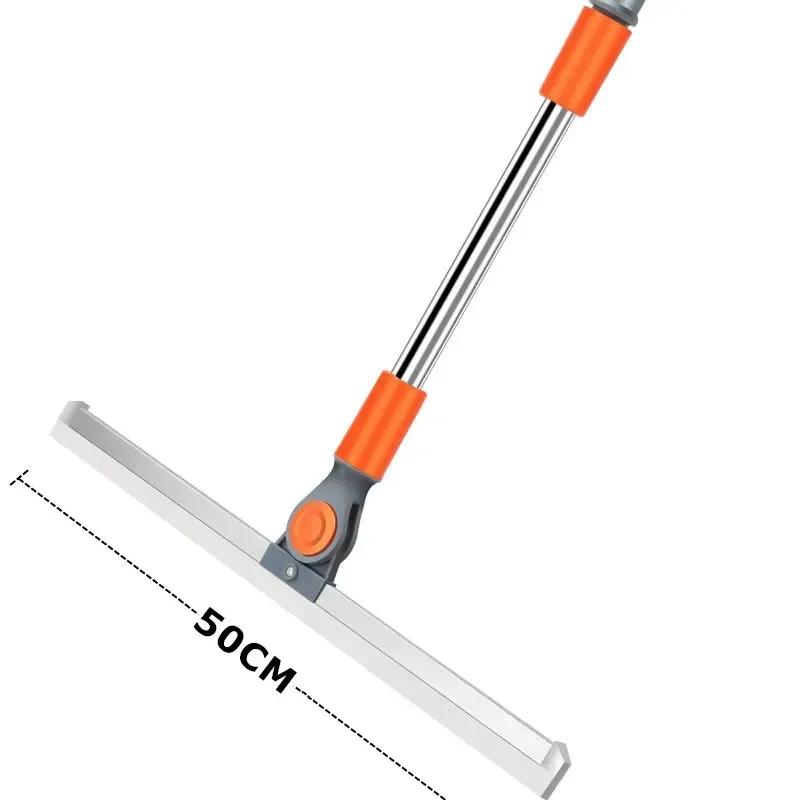 Long Handle Cleaning Brush Telescopic Magic Broom Silicone Floor Wiper French Windows Glass Household Bathroom Sweeping Flexible