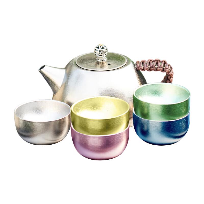 Bao Pai BP-Ti3202 Pure Titanium 7-Piece Thermos Tea Set