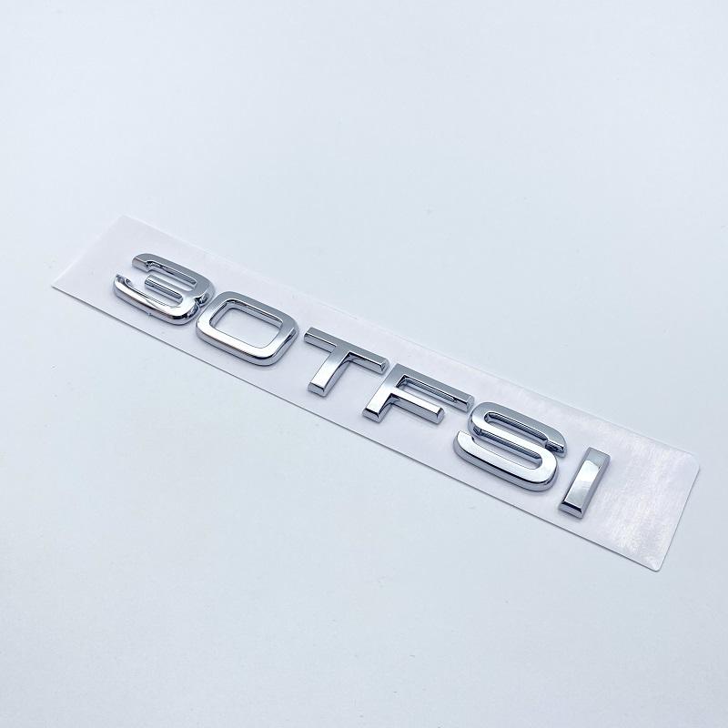 Chrome Glossy Black ABS Letters Numbers 30TFSI 35TFSI 40TFSI 45TFSI 50TFSI Emblem for Audi A3 Car Rear Trunk Logo Sticker