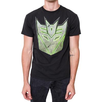Transformers Beast Wars Decepticon Logo Symbol Koszulka dla dorosłych(3XL, Czarny)