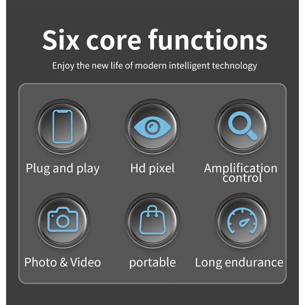 HD Visual Multifunctional Scalp Hair Follicle Detector Magnifier Dermatoscope Phone Tablet Connection Skin Analyzer