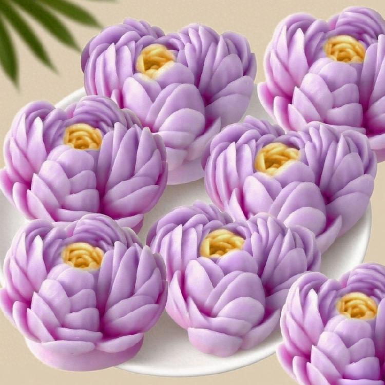 Silicone Moulds Peony Flower Candle Molds Ornament Molds Epoxy Resin Molds Plasters Molds for Candle Making