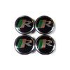4x Jaguar R Racing Logo 59mm Leichtmetallfelgen-Mittelkappen - Passend für XF, XJ, XJR, XJ6
