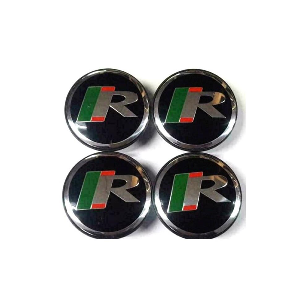 4x Jaguar R Racing Logo 59mm Leichtmetallfelgen-Mittelkappen - Passend für XF, XJ, XJR, XJ6
