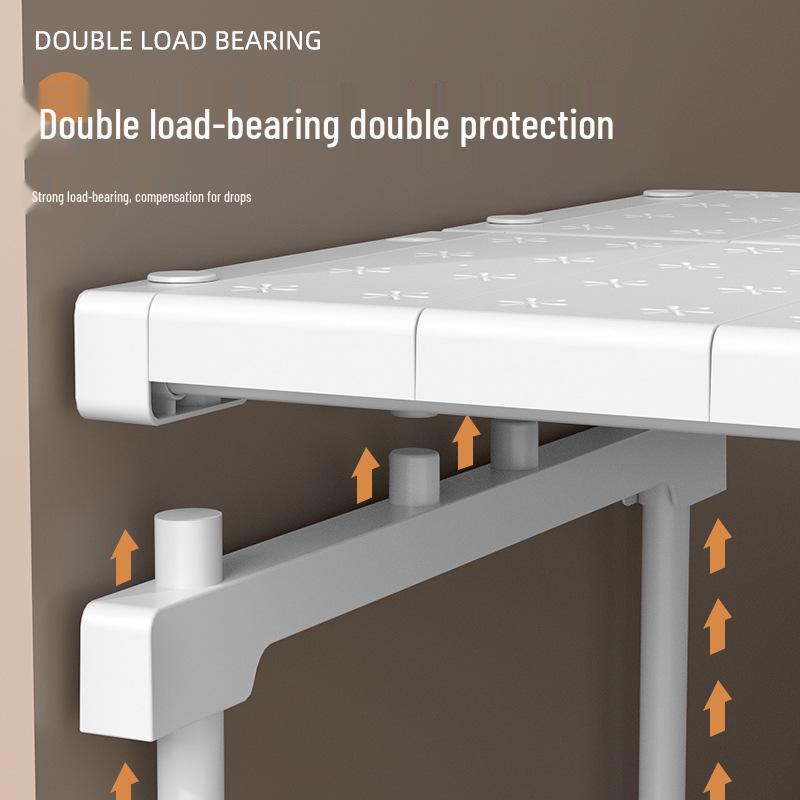 Expandable No-Drill Wardrobe Divider and Storage Shelf