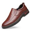 Old man head leather shoes men's summer middle-aged and elderly shoes breathable men's shoes business casual leather shoes British trendy shoes