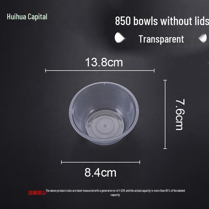 HUIHUADU Disposable 850ml Takeaway Soup Bowls