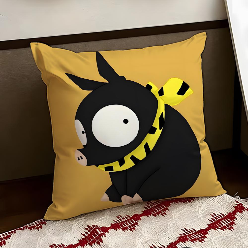 Cartoon RRanma ½ PChan Cushion Cover Reversible Soft Durable Pillow Cover Home Car MultiScene Use for Daily Comfort