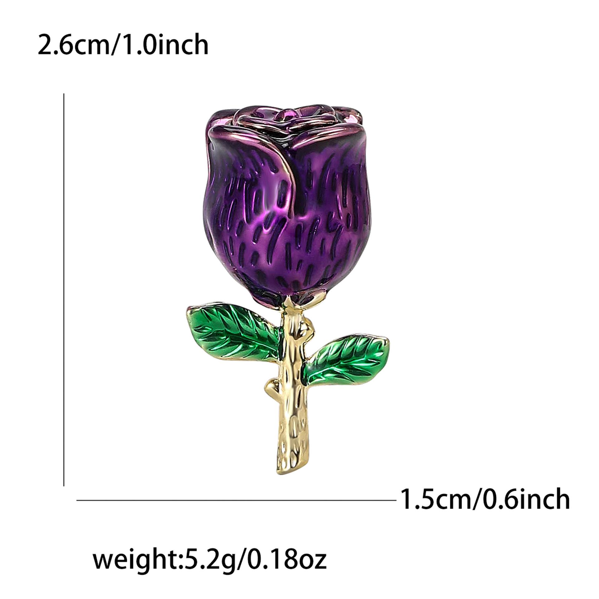 

Винтажная эмалевая мини-брошь-роза из сплава, темпераментная универсальная женская одежда, украшение для корсажа