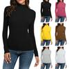 Women's Thermal Long Sleeve Shirts Slim Mock Turtleneck Pullover Basic Undershirts Compression Base Layer Top for Work Home Vacations