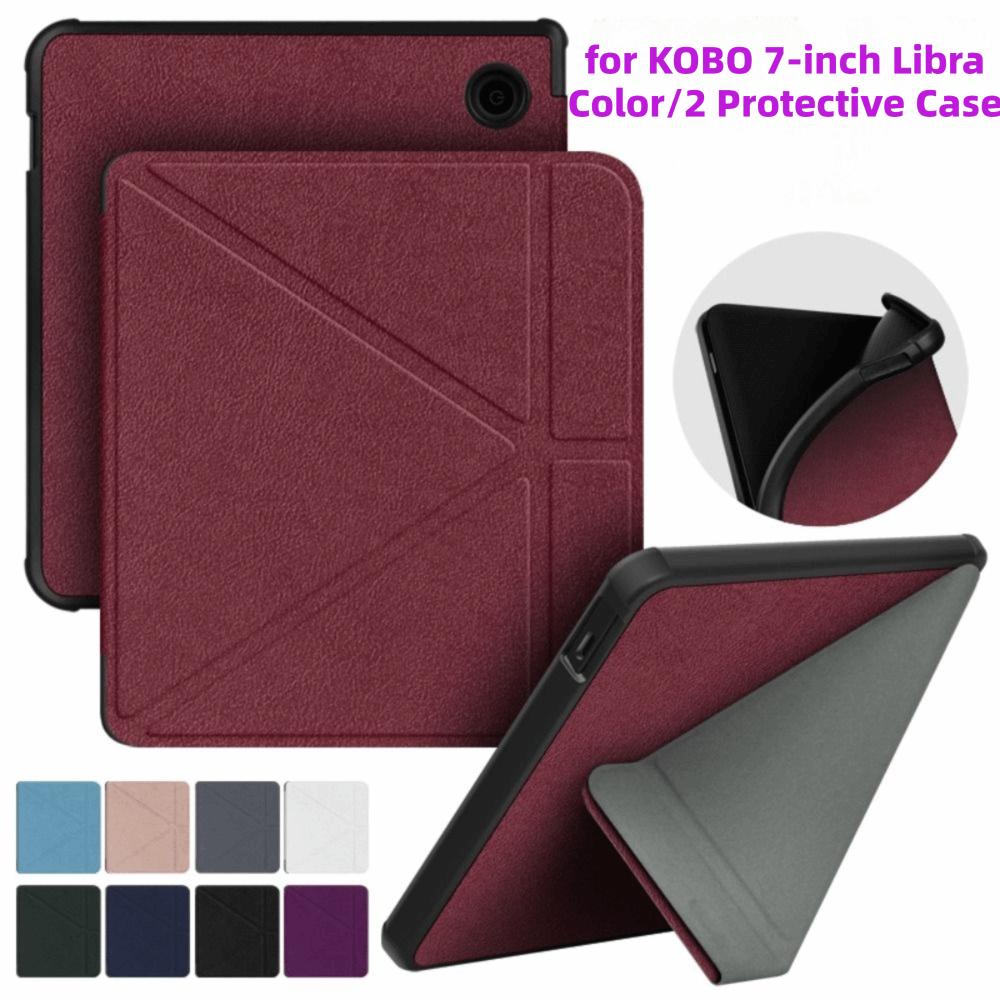 Auto Wake/Sleep E-Reader Case Acrylic Protective Shell Smart Cover for KOBO Libra Color/2