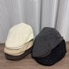 Rhinestones Front and Back Wear Forward Hat Women's Autumn and Winter Retro Fashion Temperament Versatile Painter Newsboy Hat