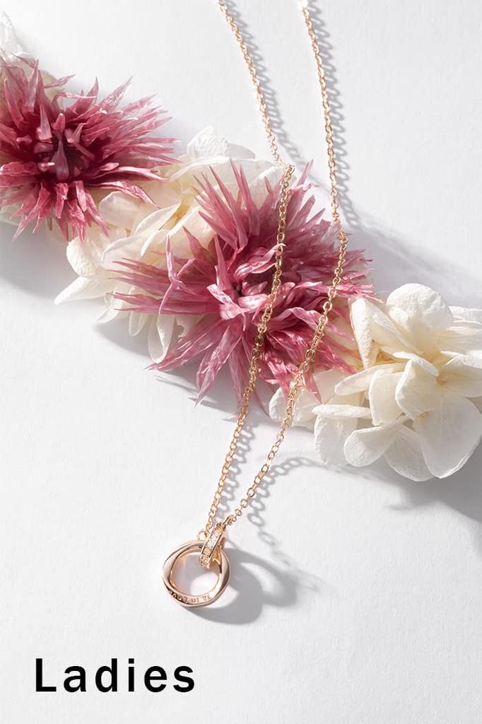 Felicitations Stainless Steel Pair Necklaces, Couples Gift, Set of 2, Men's and Women's, BR-J066 (MSB&LPW)