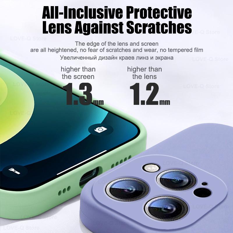 For Liquid Silicone Phone Case For Apple iPhone 16 15 14 Plus 13 12 11 Pro Max Cases For iPhone 16 Pro Max Shockproof Cover