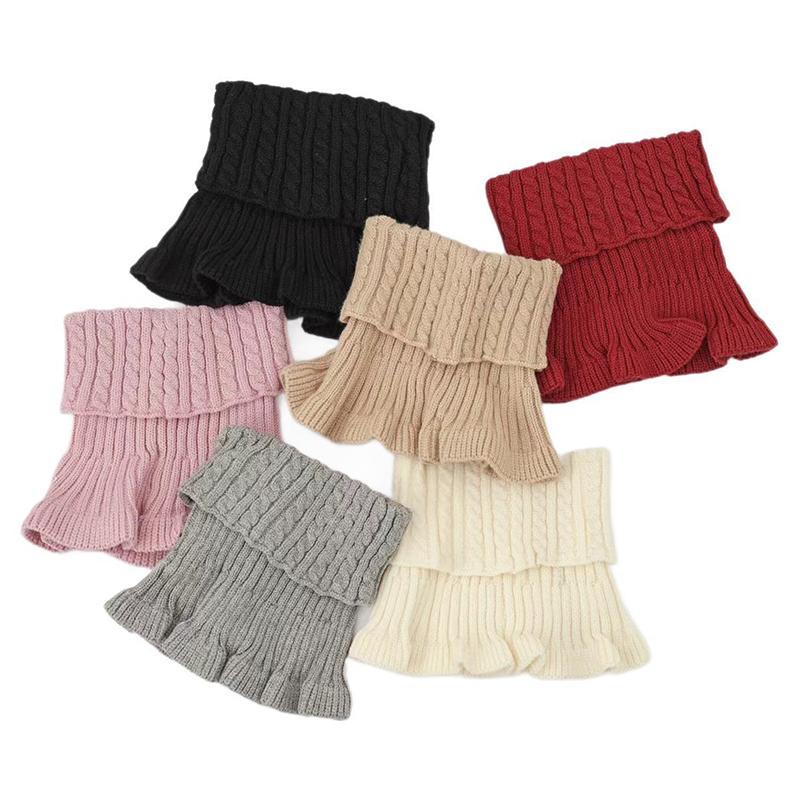 Faux Col Roulé Amovible En Laine Tricotée - Taille Unique Femme/fille - 10 Couleurs, Lavage Main