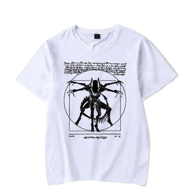 2026 Alien Men's T-Shirt - Gamer T-Shirt Da Vinci Print Women Tops Fashion Tshirt Hip Hop Streetwear Oversized Tshirt Short Sleeve Casual Clothing