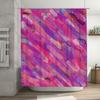Modern Pink Bathroom Shower Curtain Set Watercolor Print With Rod Holders For Bathtub Decoration Decorations In Home Garden