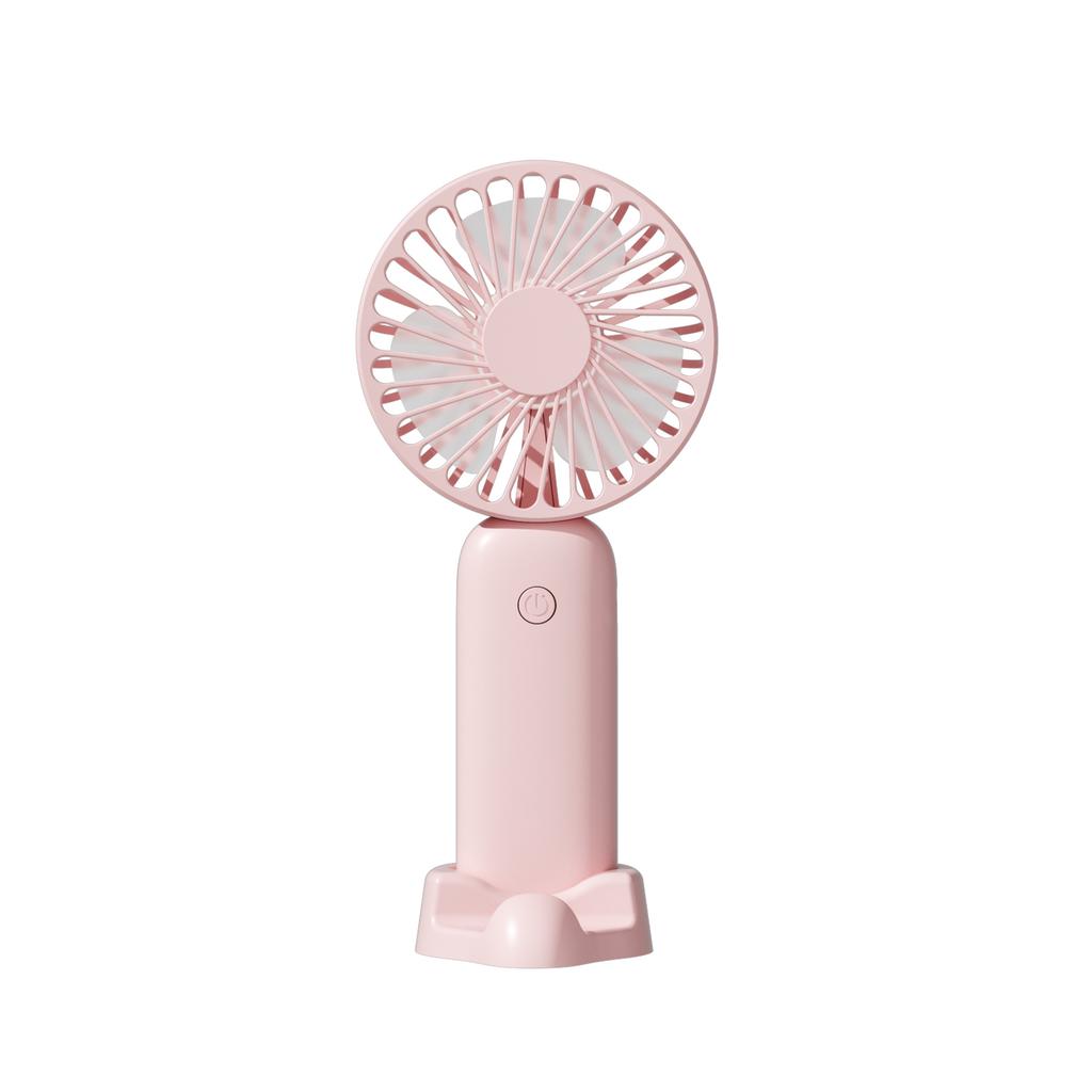 New Mini Handheld Fan USB Rechargeable Portable Desktop Small Fan Powerful Wind Outdoor Travel with Phone Holder