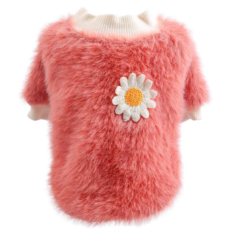 Pet Clothing Wholesale Autumn and Winter New Dog Clothing Warm Sweater Plus Velvet Paris Alphabet Sweater Pet Clothes