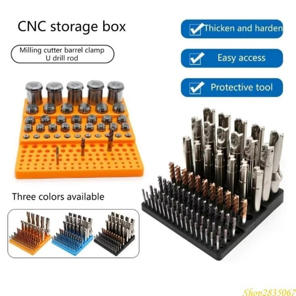 Multifunction Storage Box Large Capacity Milling Cutter Organizer For Workshop