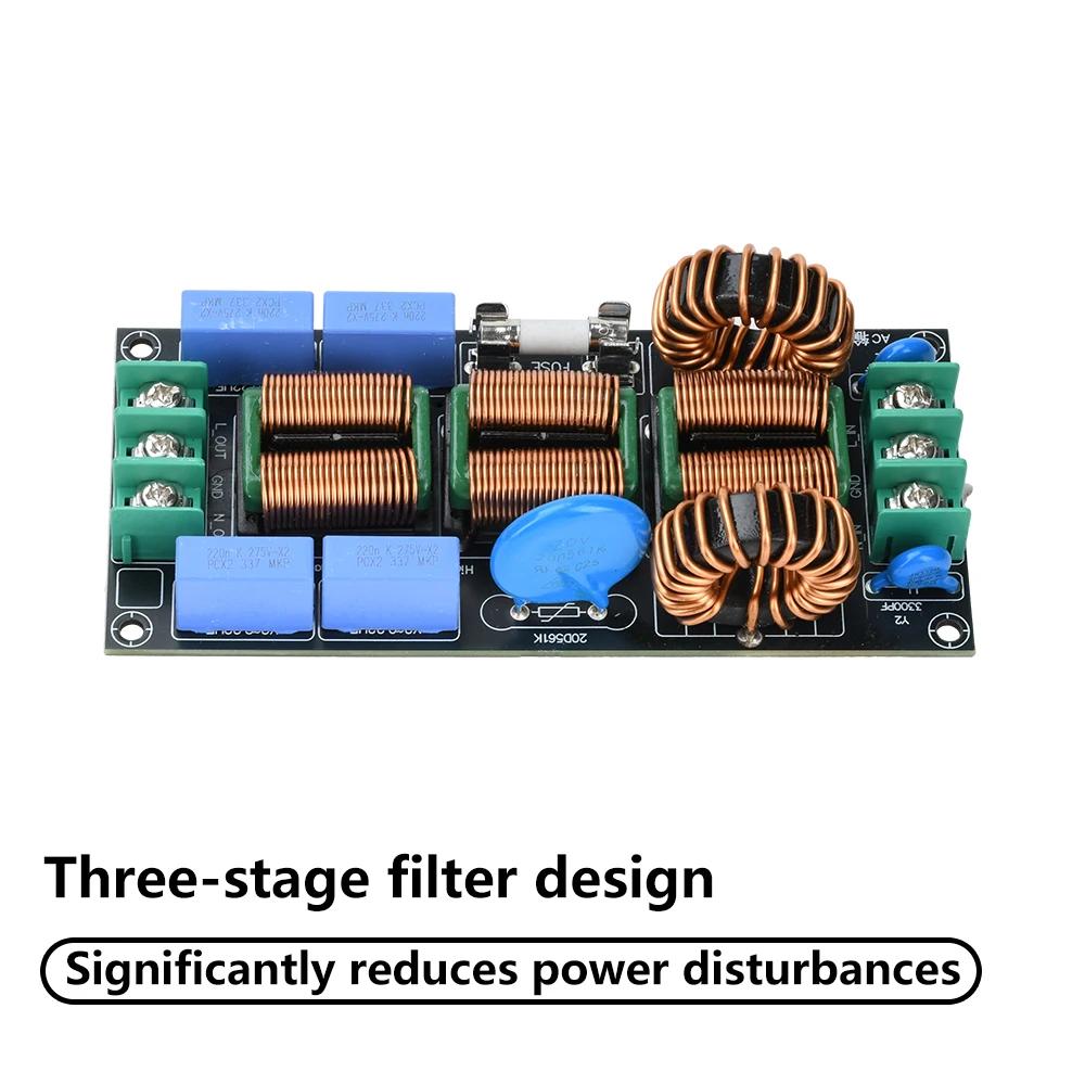 AC 110-250V Four Level Audio Ac 220V Power Supply Emi Electromagnetic Interference Filter Power Filter 16A Finished Board