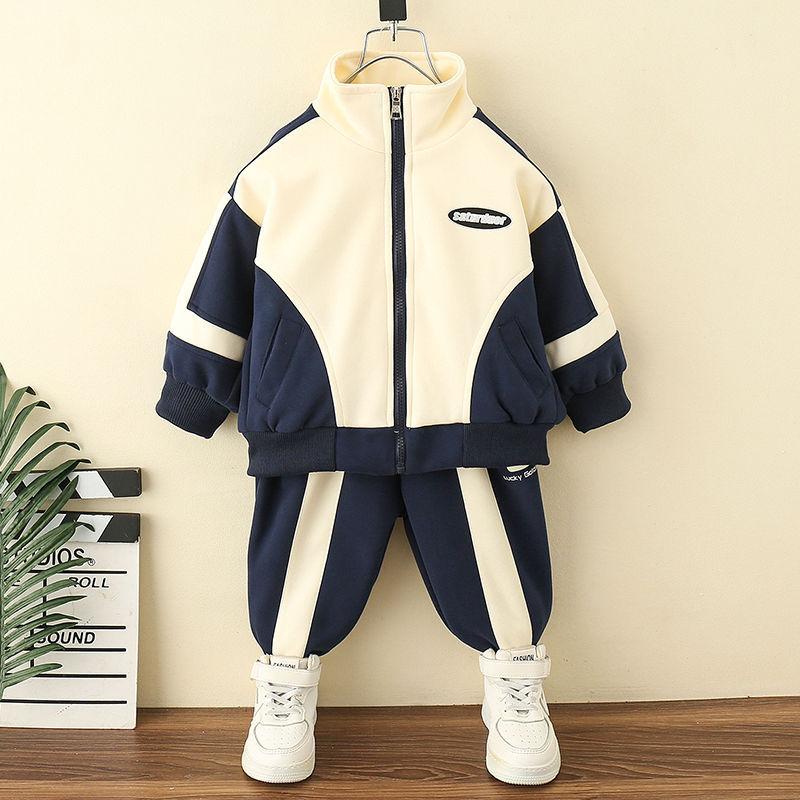 Children's Spring and Autumn  Clothing Set  Season Boys and Babies Casual Jackets and Pants 2-piece Set Korean Sportswear