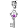 2pcs /Lot 45 Styles Key &Lock Sparkling Beads Charm Pendant Fit Diy Original Bracelets Necklaces For Women Men Jewelry Making
