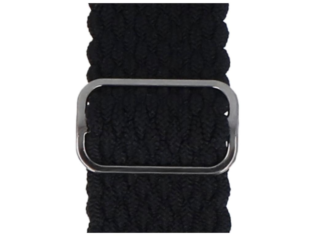New GlacierX Slide Strap Nylon Black 22mm Braided Smartwatch Strap