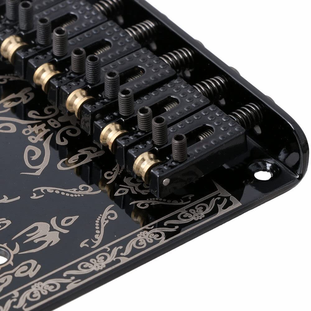 6 String Saddle Volume Control Bridge Plate for Fender Tele Electric Guitar