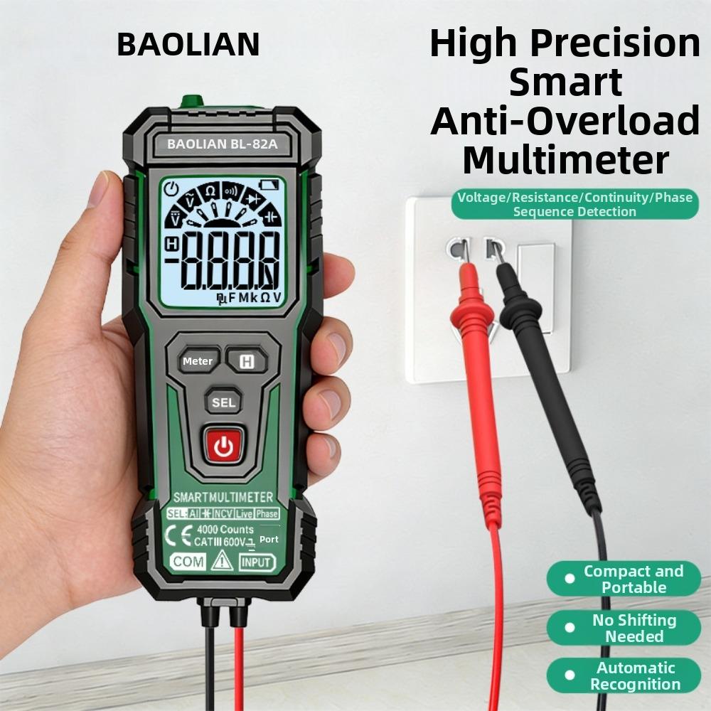 600V Smart Digital Multimeter AC DC Voltage NCV Multimeter New TRMS Multimeter