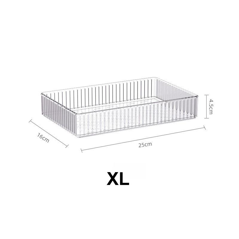 Desktop Drawer Style Storage Box Made of Acrylic with Built-in Stationery/cosmetics, Desk for Organizing and Bathroom Storage